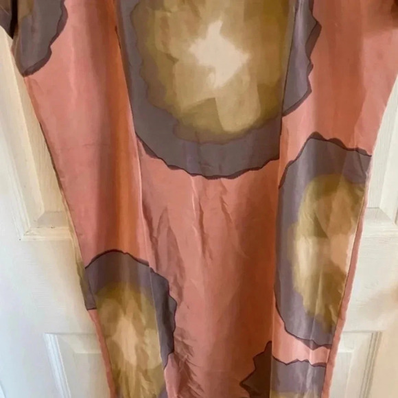 Mosswear Hand Painted Silk Dress - Picture 3 of 5